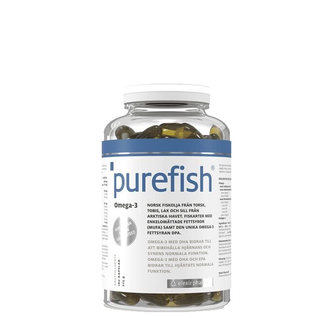 Purefish Omega-3 180 kapselia