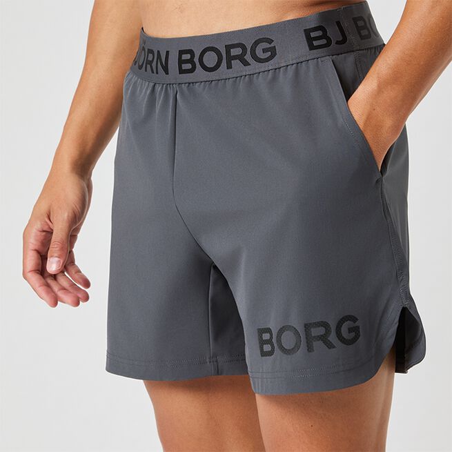 Borg Short Shorts Harmaa