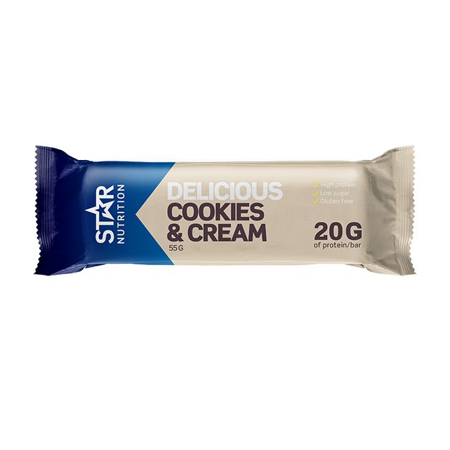 Proteiinipatukka 55 g Cookies & Cream