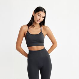 Signature Seamless Bra, Iron Grey, XS  Urheiluliivi Harmaa