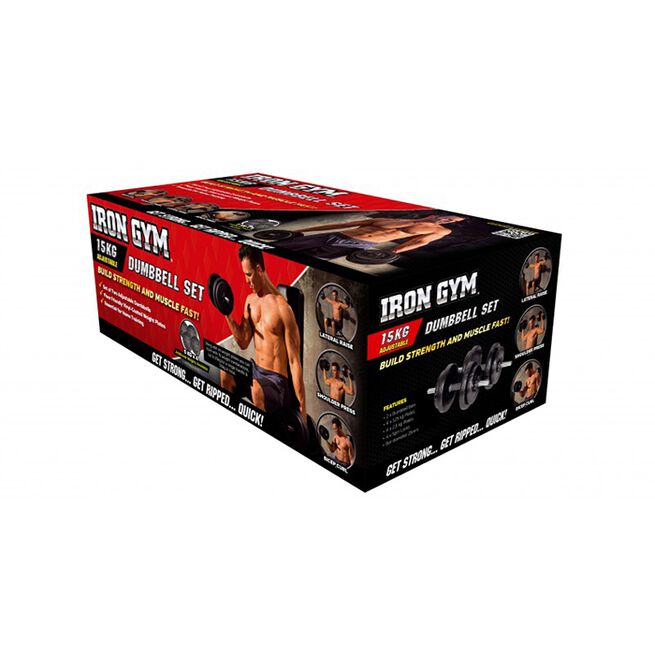 Iron Gym Säädettävä Käsipainosetti 15 kg