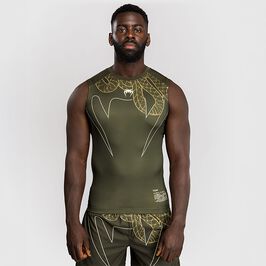Venum Serpenti Rashguards Sleeveless Kaki/Bronze/Ivory, L  Serpenti Rashguard Hihaton Khaki Pronssi Ivory