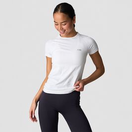 Define Seamless High Neck T-shirt, White, L  Saumaton t-paita Valkoinen