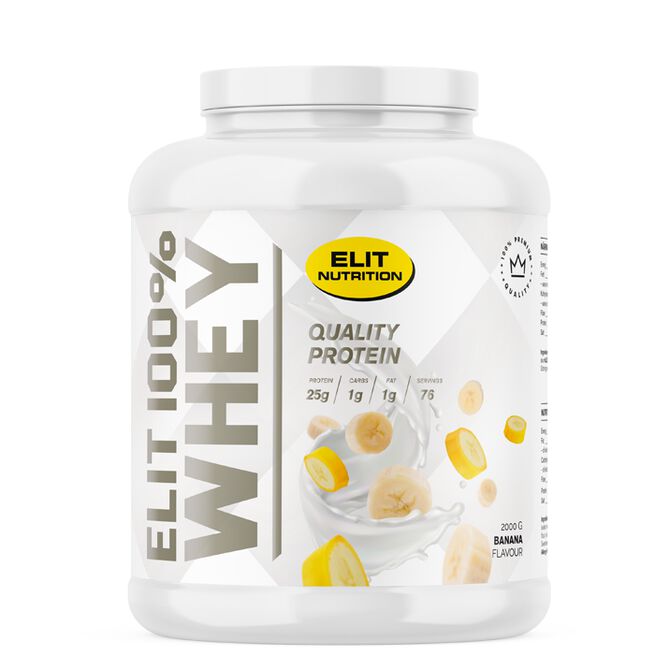 ELIT 100 % Whey Heraproteiini 2000 g Banana