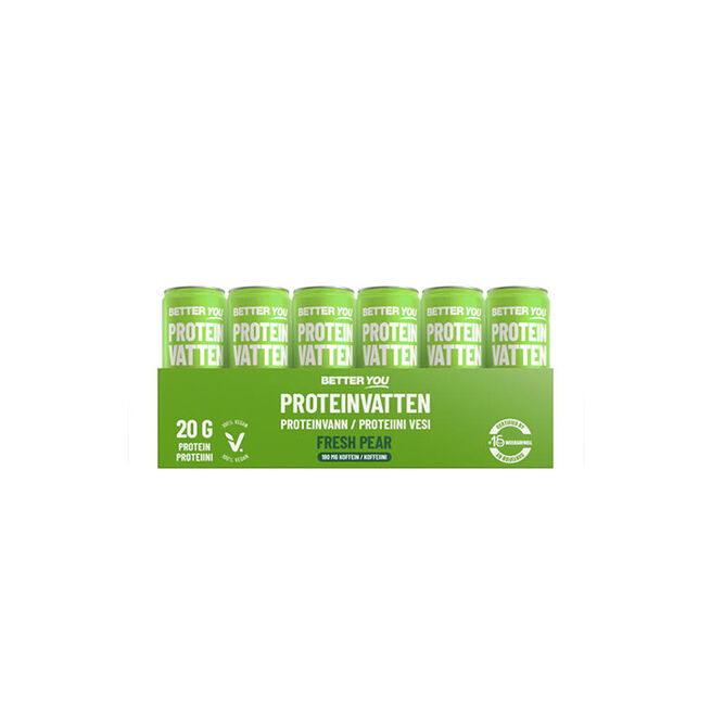 24 x Proteiinivesi 330 ml Kofeiini Päärynä