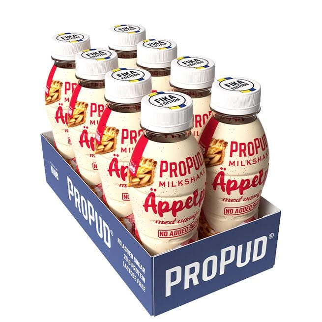 8 x ProPud Protein Milkshake, 330 ml Äppelpaj