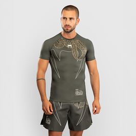 Venum Serpenti Rashguards Short Sleeves Kaki/Bronze/Ivory, L  Serpenti Rashguard Lyhythihainen Khaki Pronssi Ivory