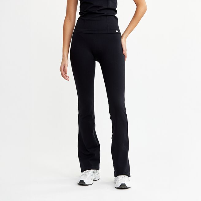Seamless Flare Treenitrikoot Musta