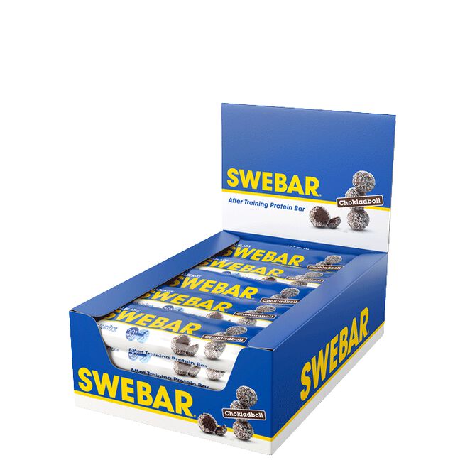 15 x Swebar Proteiinipatukka 55 g Chokladboll