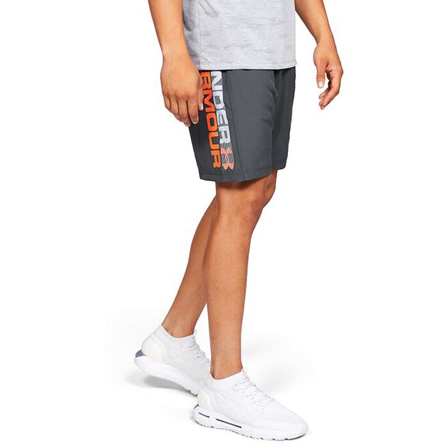 Woven Graphic Wordmark Short, Stealth Gray, S 