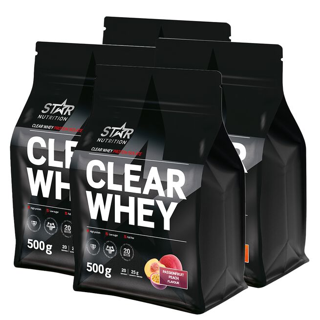 4 x Clear Whey Heraproteiini 500 g