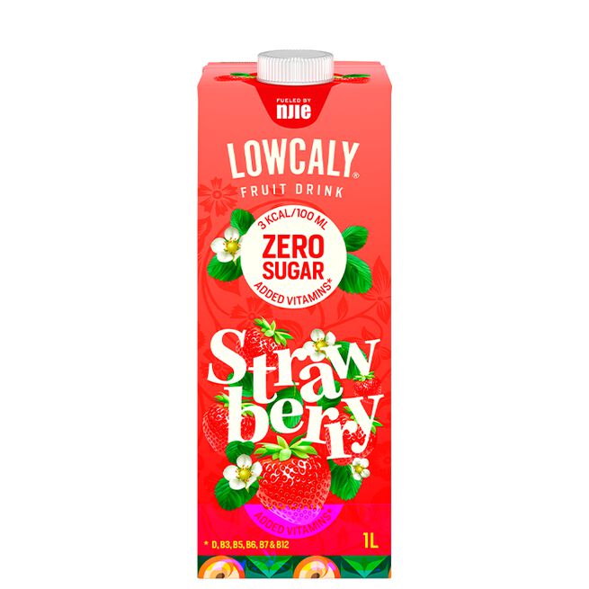Lowcaly Fruit Drink, 1000 ml, Strawberry