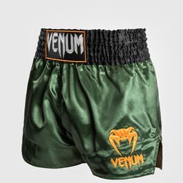 Venum Classic Muay Thaï Short, Green/Black/Gold, L  Classic-Muay Thai -Shortsit Vihreä/Musta/Kulta