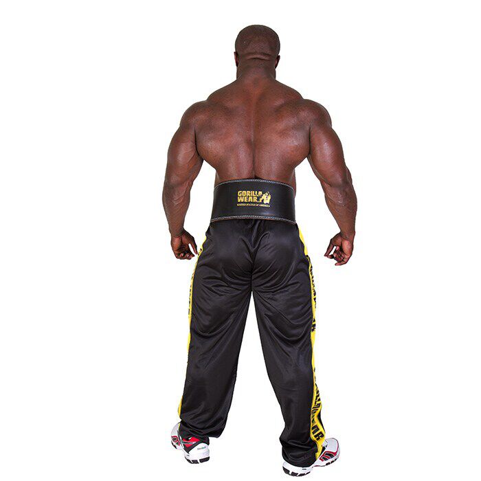 6 Inch Pehmustettu Nostohihna Nahkaa Musta/Kulta