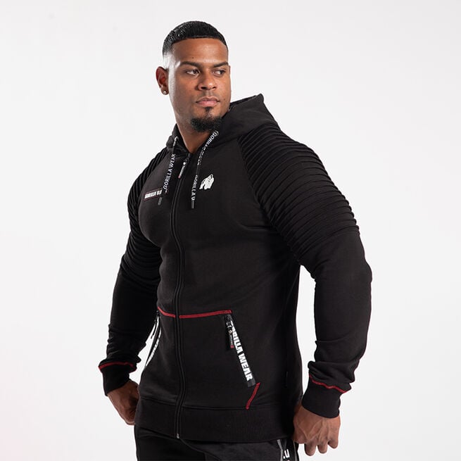 Gorilla Wear Georgia Zipped Hoodie, Black