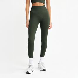 Signature Seamless Tights, Dark Green, XS  Treenitrikoot Tummanvihreä