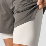 ICANIWILL Stride 2-in-1 Shorts, Grey