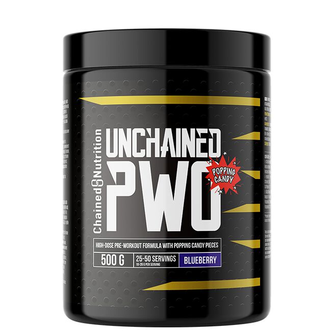 Chained nutrition PWO Unchained popping candy Blueberry