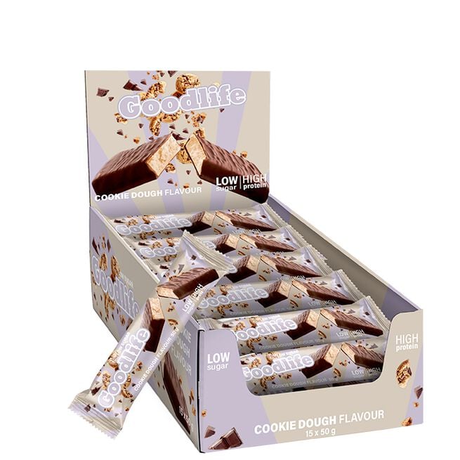 15 x Vähäsokerinen proteiinipatukka 50 g Cookie Dough (NEW!)
