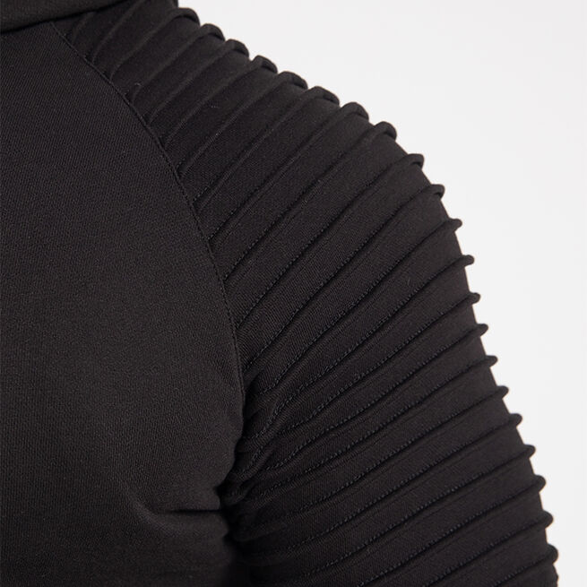Georgia Zipped Hoodie, Black