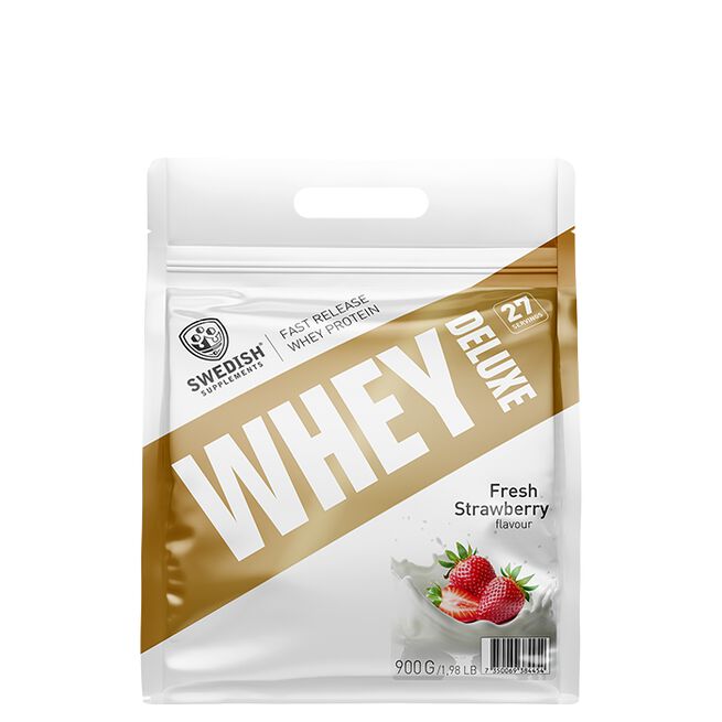 Whey Deluxe Heraproteiini 900 g Fresh Strawberry