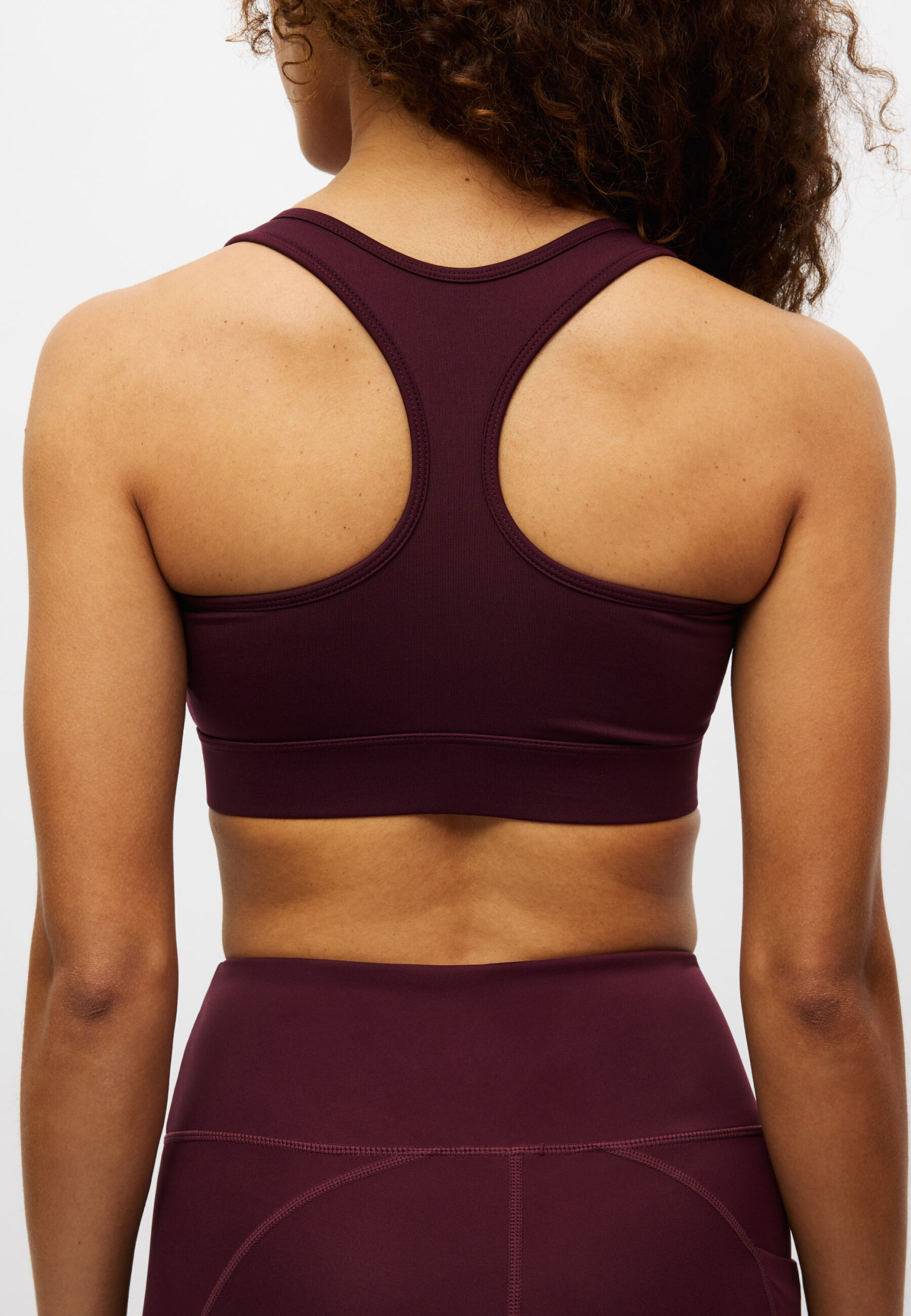 Essential Zip Sportsbra Lila
