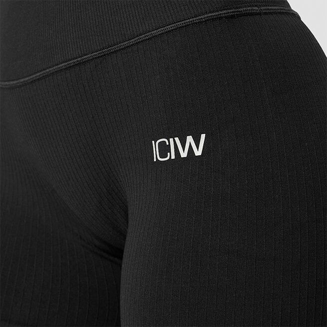 Ribbed Define Seamless Pocket Shorts, Black