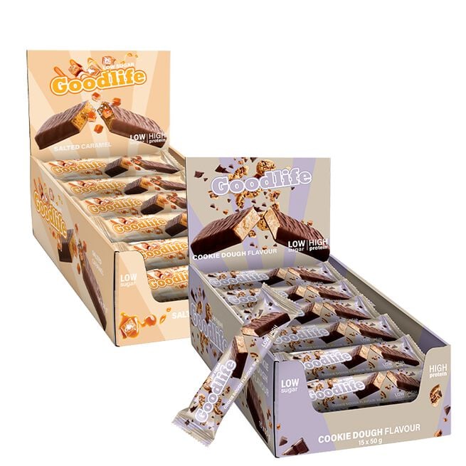 30 x Goodlife vähäsokerinen proteiinipatukka 50 g