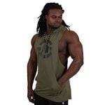 Lawrence Hooded Tank Top, Army, M 