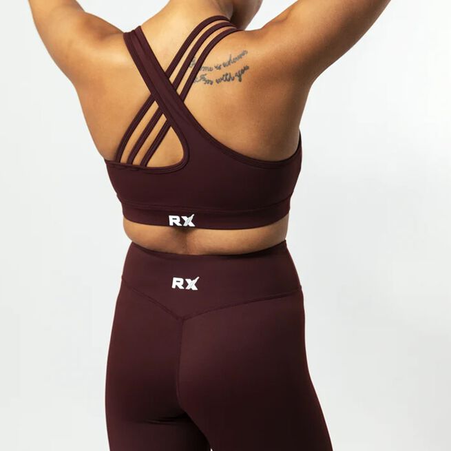 RX Performance Grace Sports Bra, Burgundy