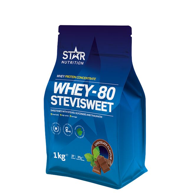 Whey-80 SteviSweet Heraproteiini 1 kg Chocolate