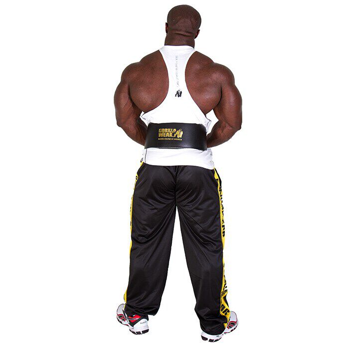 6 Inch Pehmustettu Nostohihna Nahkaa Musta/Kulta