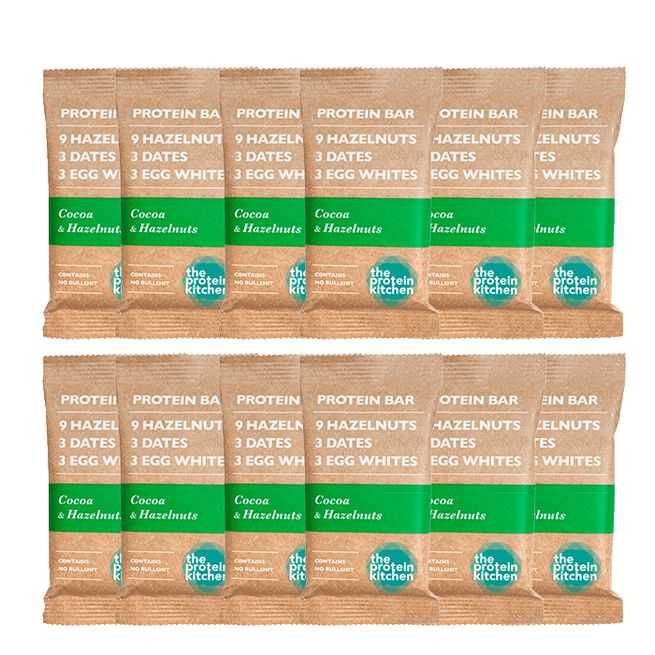 "12 x proteiinipatukat, 55 g" Hazelnut & Cacao