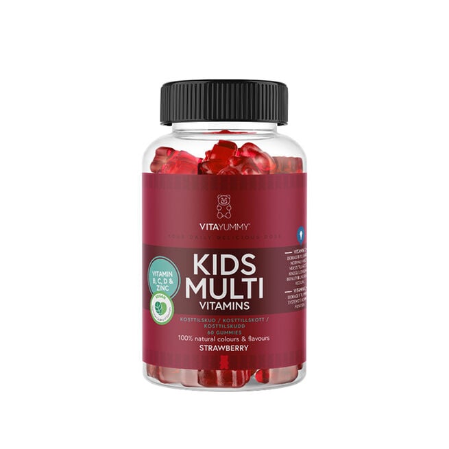 Multivitamiini Kids 60 kpl Mansikka Jordgubb