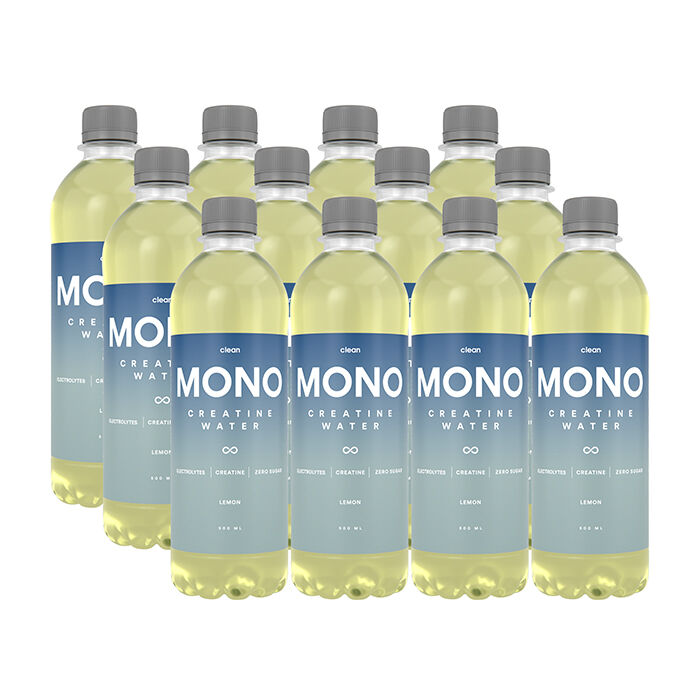 12 x  Clean MONO Creatine Water 500 ml Lemon