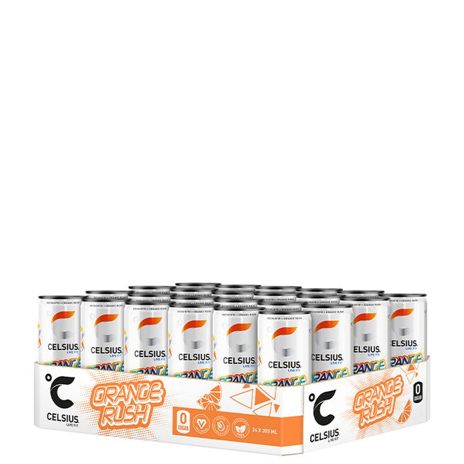 24 x Celsius, 355 ml Orange Rush