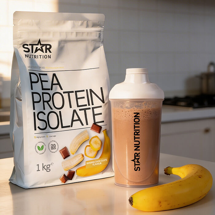 Herneproteiini-isolaatti 1 kg Banana Chocolate (NEW)