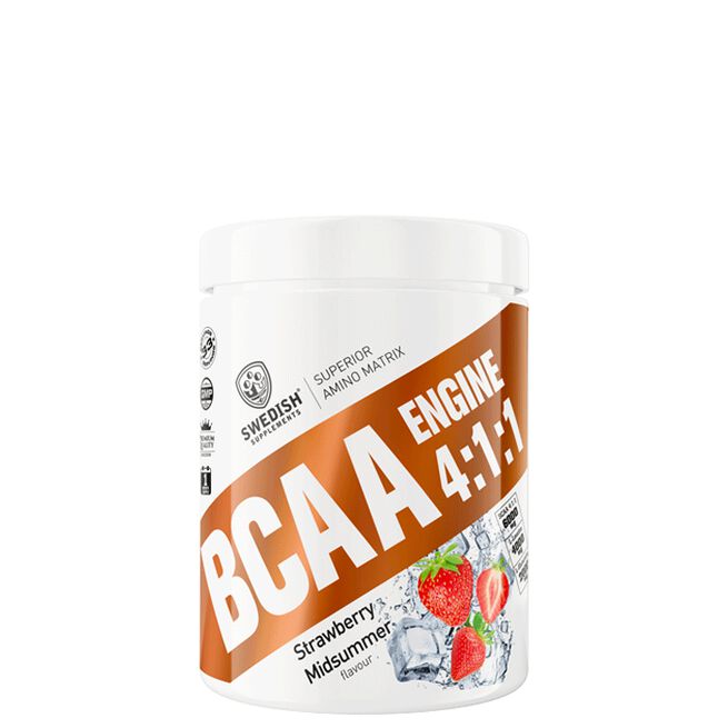 BCAA Engine 4:1:1 BCAA-jauhe 400 g Strawberry Midsummer