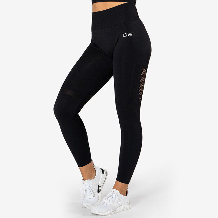 Queen Mesh Tights, Solid Black