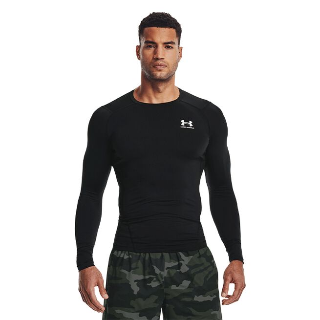 UA HG Armour Comp LS, Black