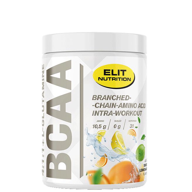 ELIT BCAA 4:1:1 + L-glutamine, 400 g Lemonade