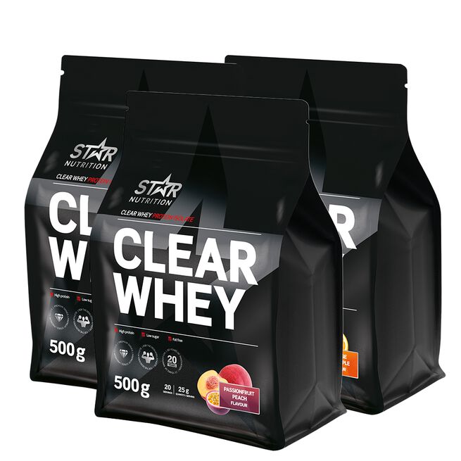 3 x Clear Whey Heraproteiini 500g