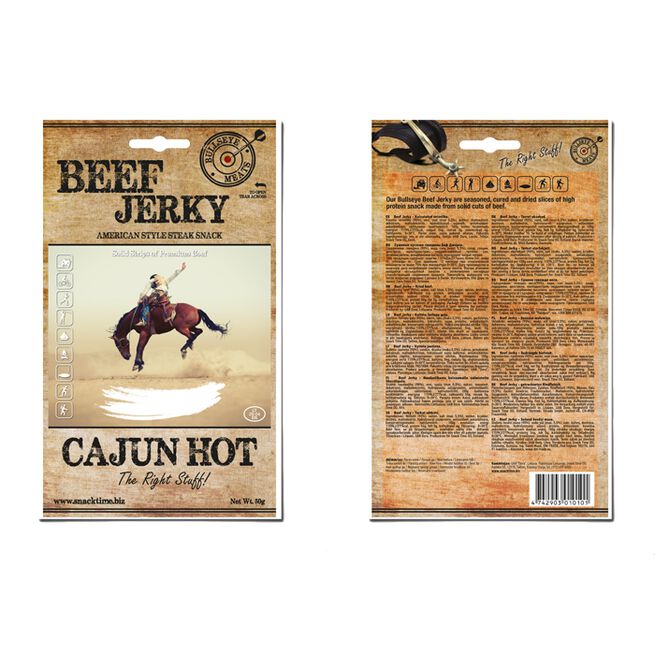 Beef Jerky, 50 g Cajun-Hot