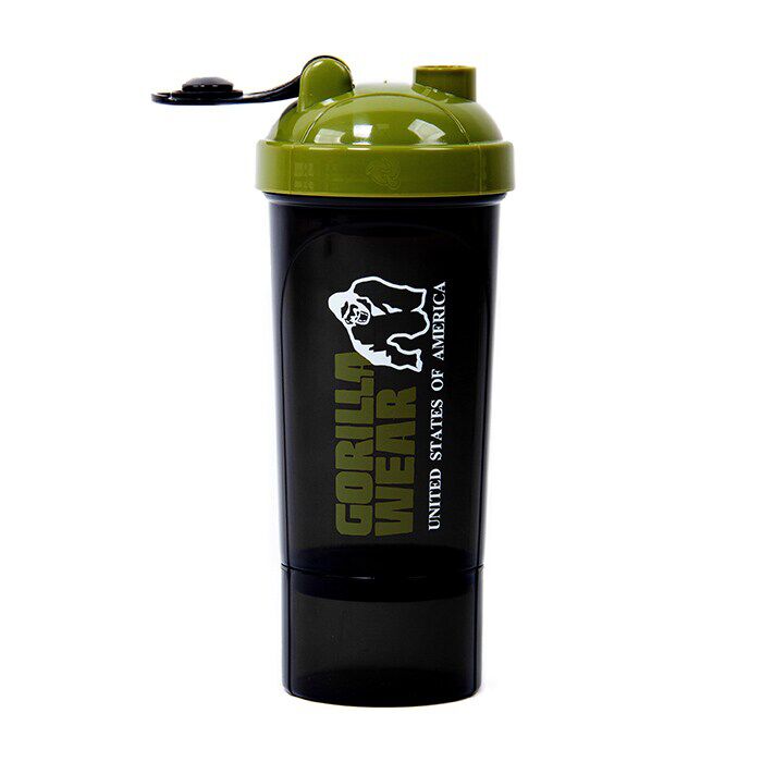 Shaker Compact Black/Green 400 ml + 100 ml