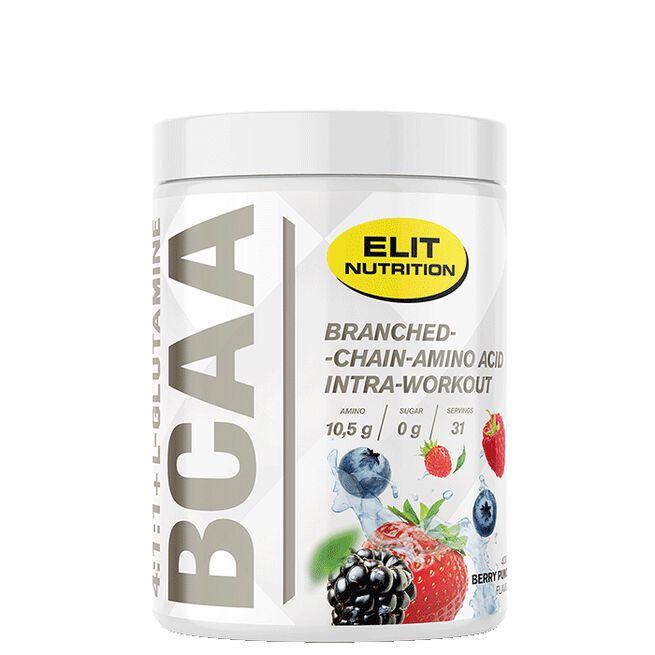 ELIT BCAA 4:1:1 + L-glutamine, 400 g Berry