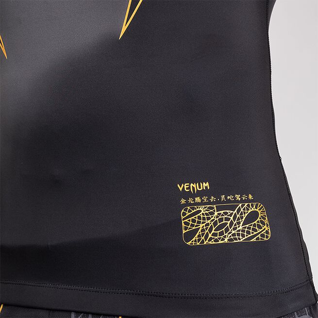 Serpenti Rashguard Lyhythihainen Musta Hopea Kulta
