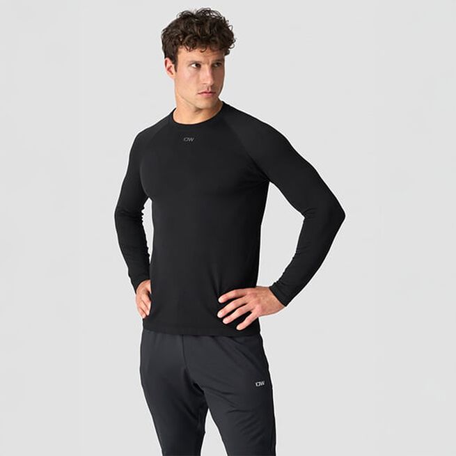 Stride Seamless Pitkähihainen Musta