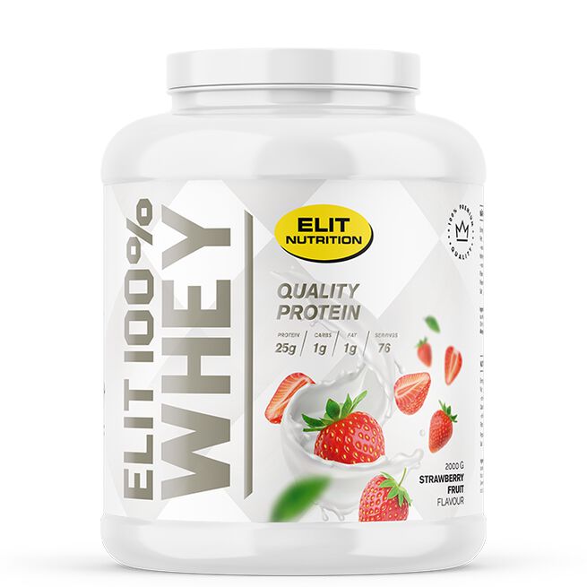 ELIT 100 % Whey Heraproteiini 2000 g Strawberry Fruit
