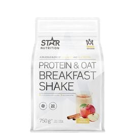 Star nutrition protein and oat breakfast shake apple cinnamon Proteiini- ja kaura-aamiaisen korvaava pirtelö 750 g Apple/Cinnamon