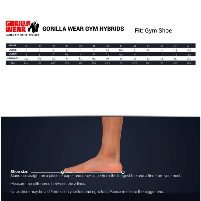 Gorilla Wear Gym Hybrids, White